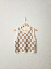 Neutral Checkered Tank (M)