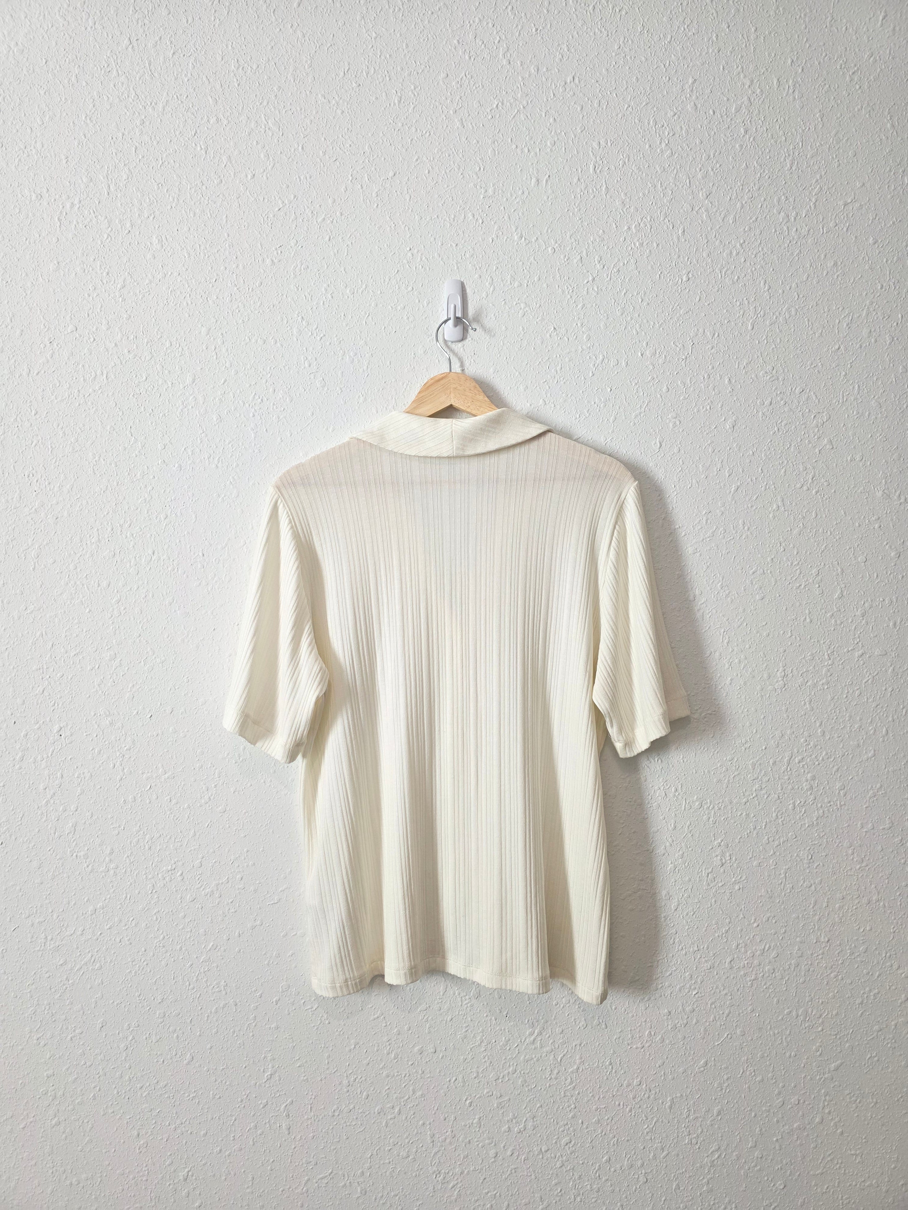 Madewell Textured Button Up (XL)