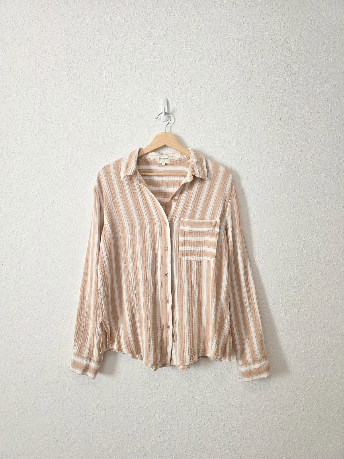 Gentle Fawn Cotton Gauze Button Up (M)