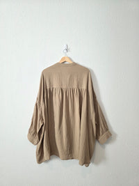 Oversized Cotton Gauze Tunic (S)