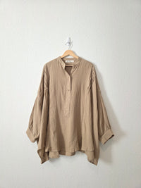 Oversized Cotton Gauze Tunic (S)