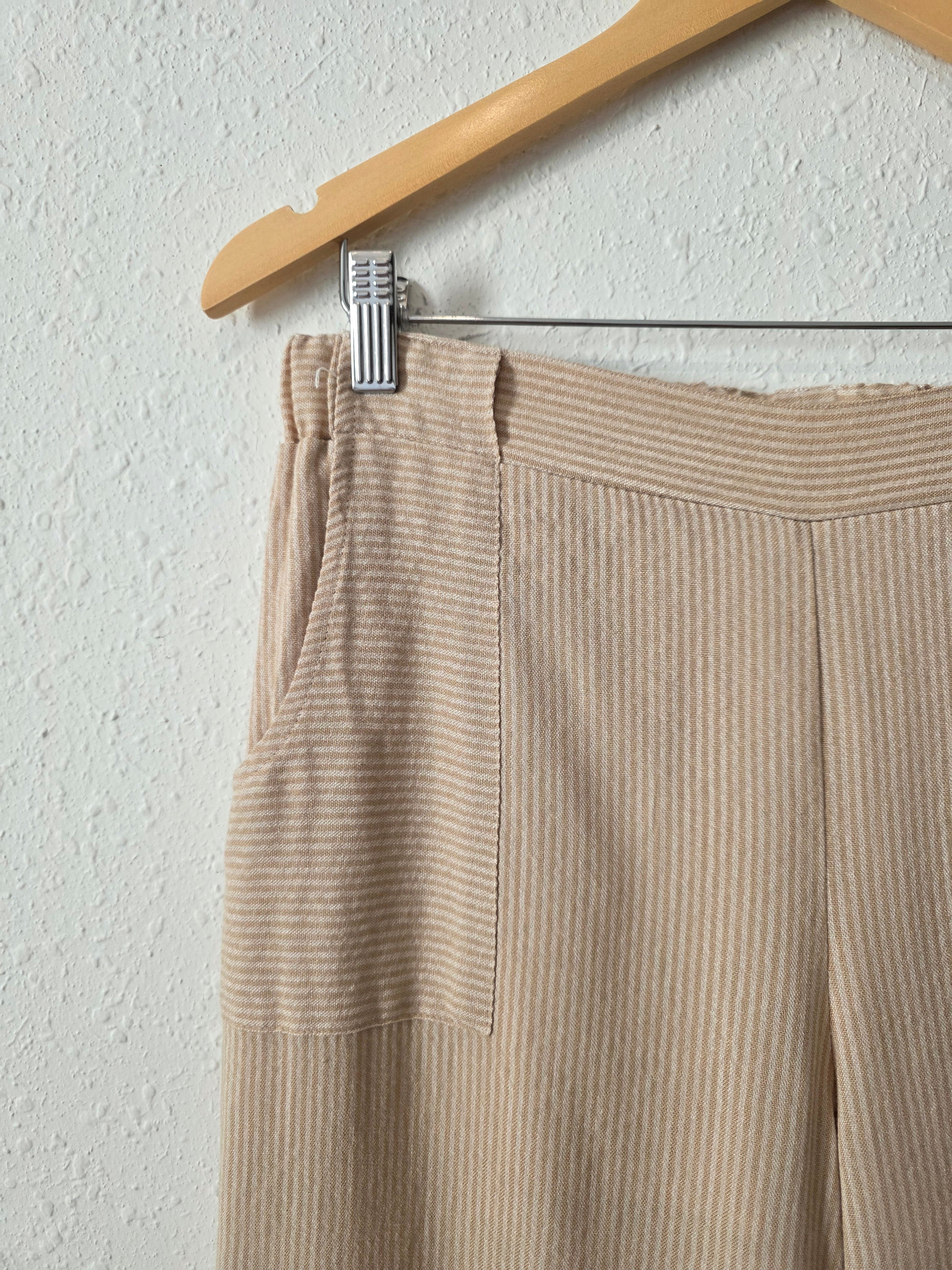 Striped Wide Leg Pants (M)