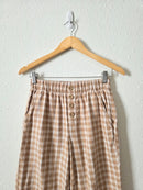 Loft Neutral Checkered Pants (XS)