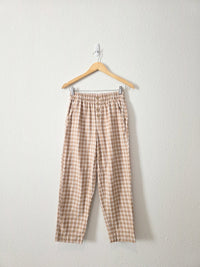 Loft Neutral Checkered Pants (XS)
