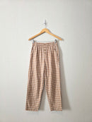 Loft Neutral Checkered Pants (XS)