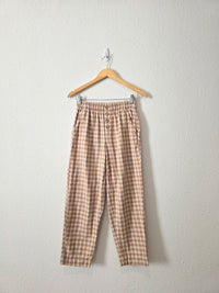 Loft Neutral Checkered Pants (XS)