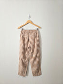 Loft Neutral Checkered Pants (XS)