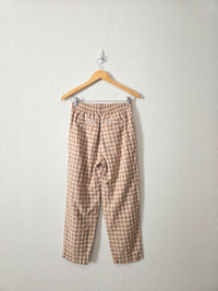 Loft Neutral Checkered Pants (XS)