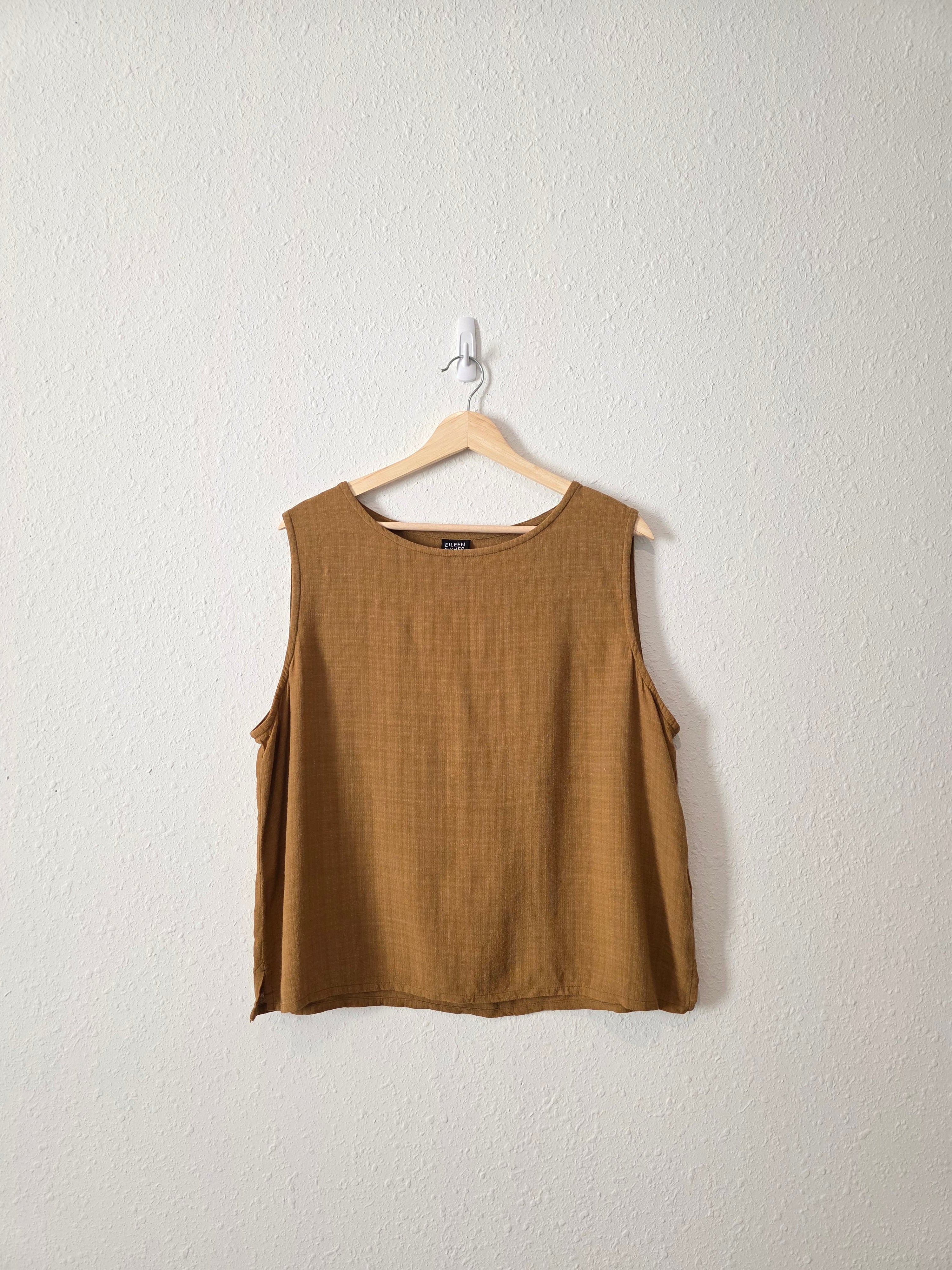 Eileen Fisher Brown Boxy Tank (XL)