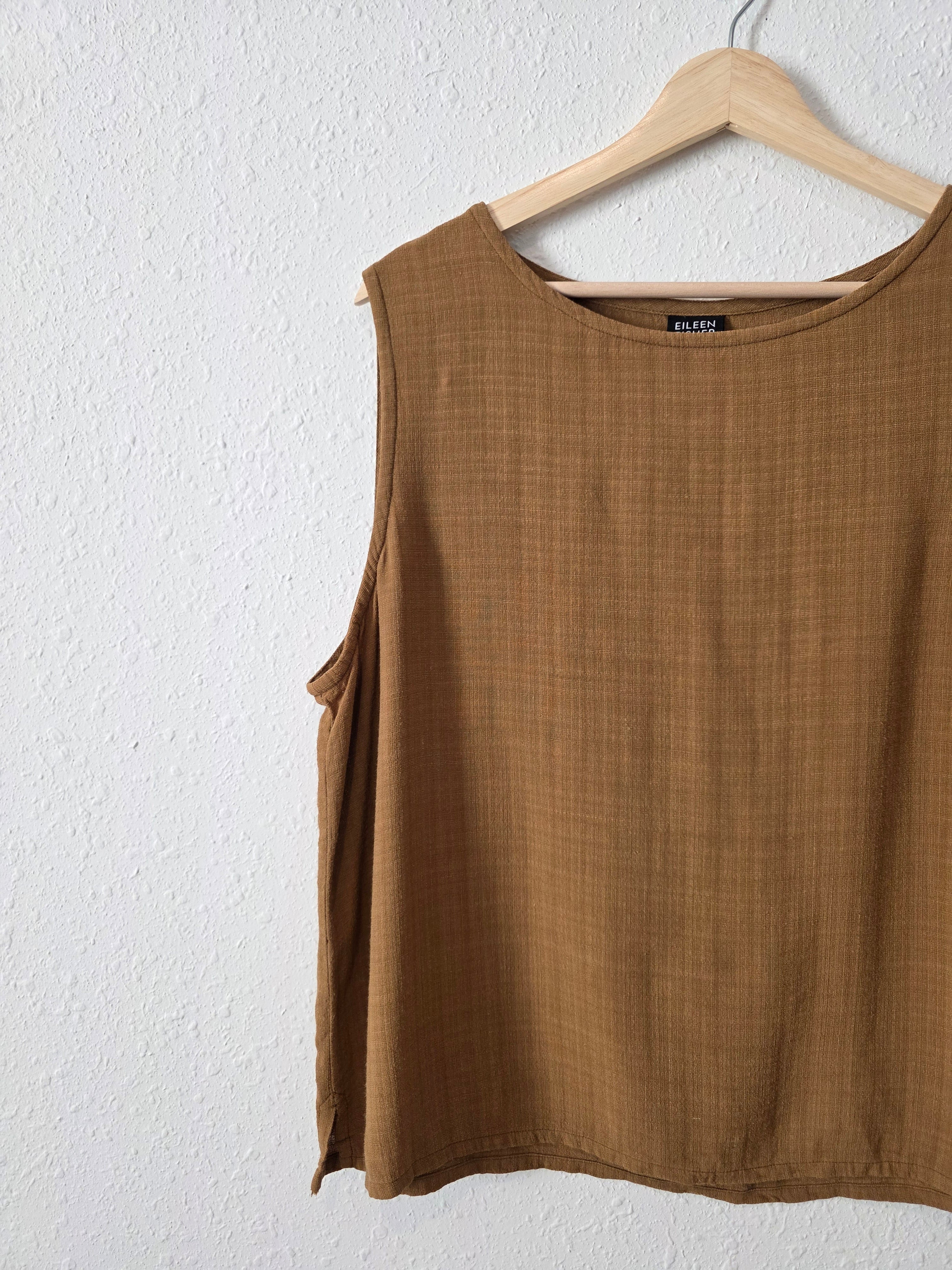 Eileen Fisher Brown Boxy Tank (XL)