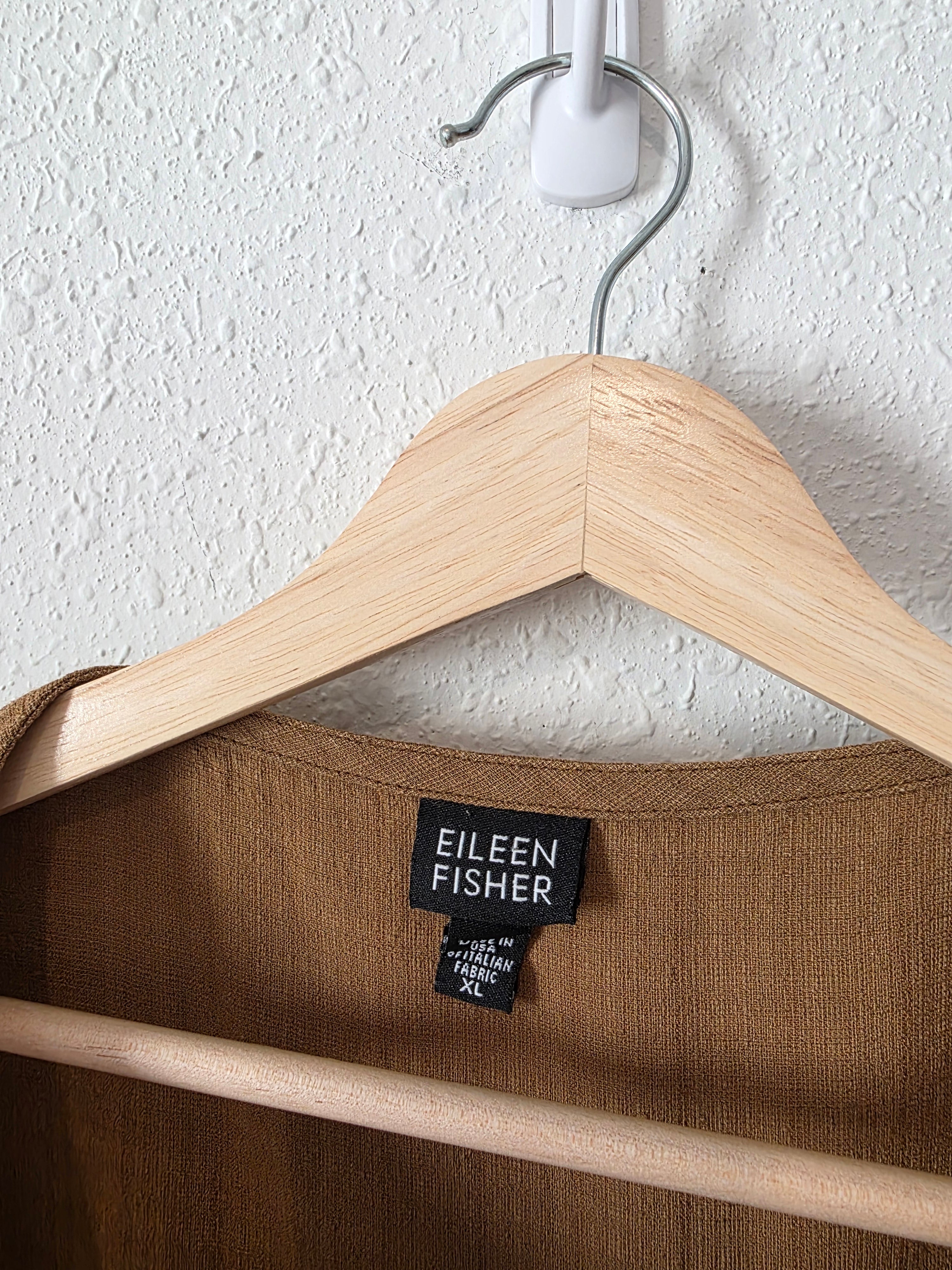 Eileen Fisher Brown Boxy Tank (XL)