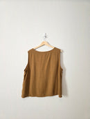 Eileen Fisher Brown Boxy Tank (XL)