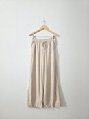 Oat Linen Blend Wide Leg Pants (XS)