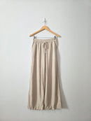 Oat Linen Blend Wide Leg Pants (XS)