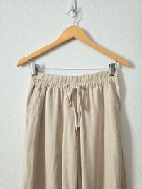 Oat Linen Blend Wide Leg Pants (XS)
