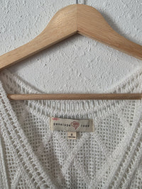 Crochet Knit Cotton Tank (S)