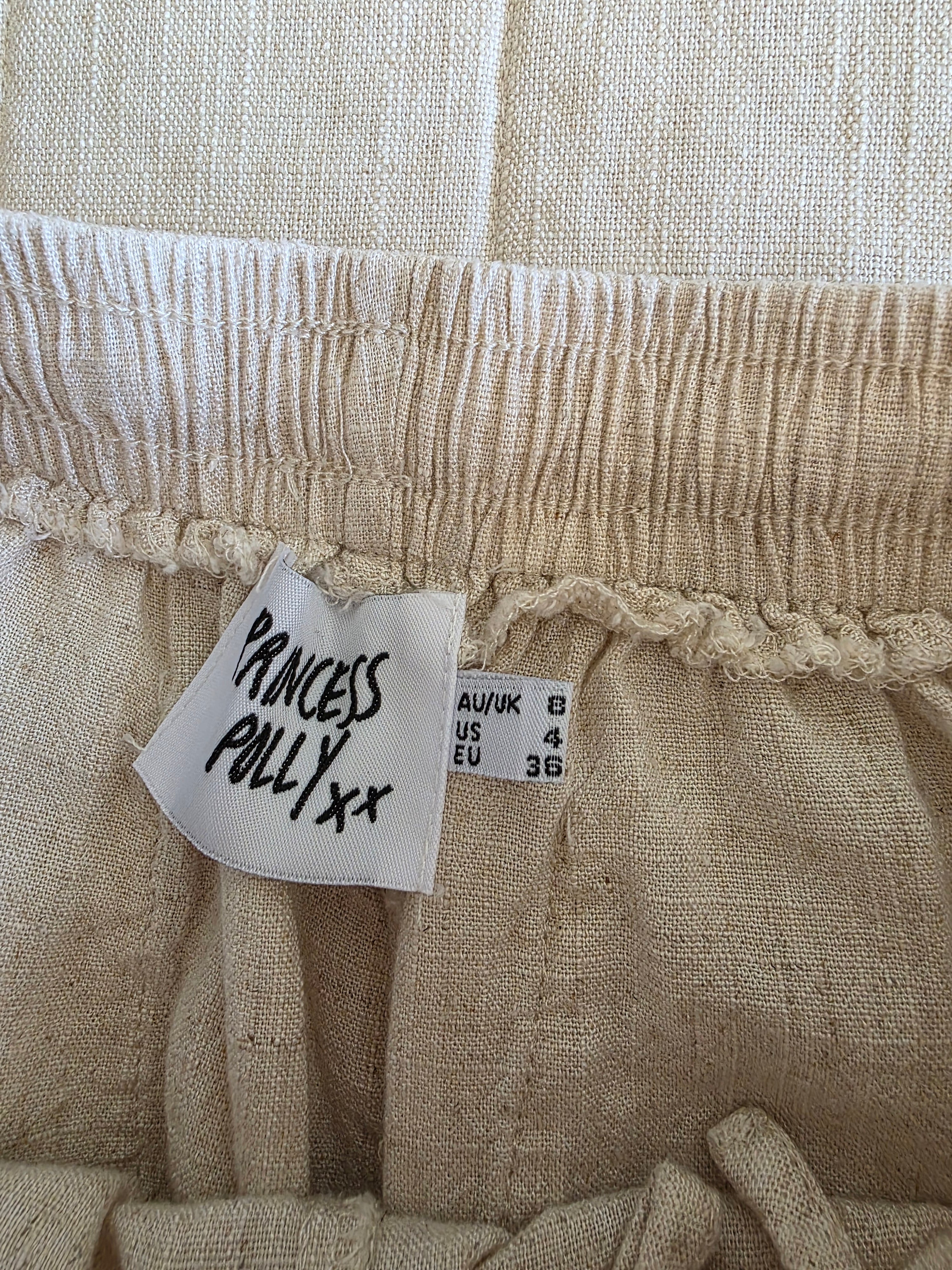 Princess Polly Cotton Linen Pants (4)