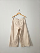 Ecru Wide Leg Pants (M)