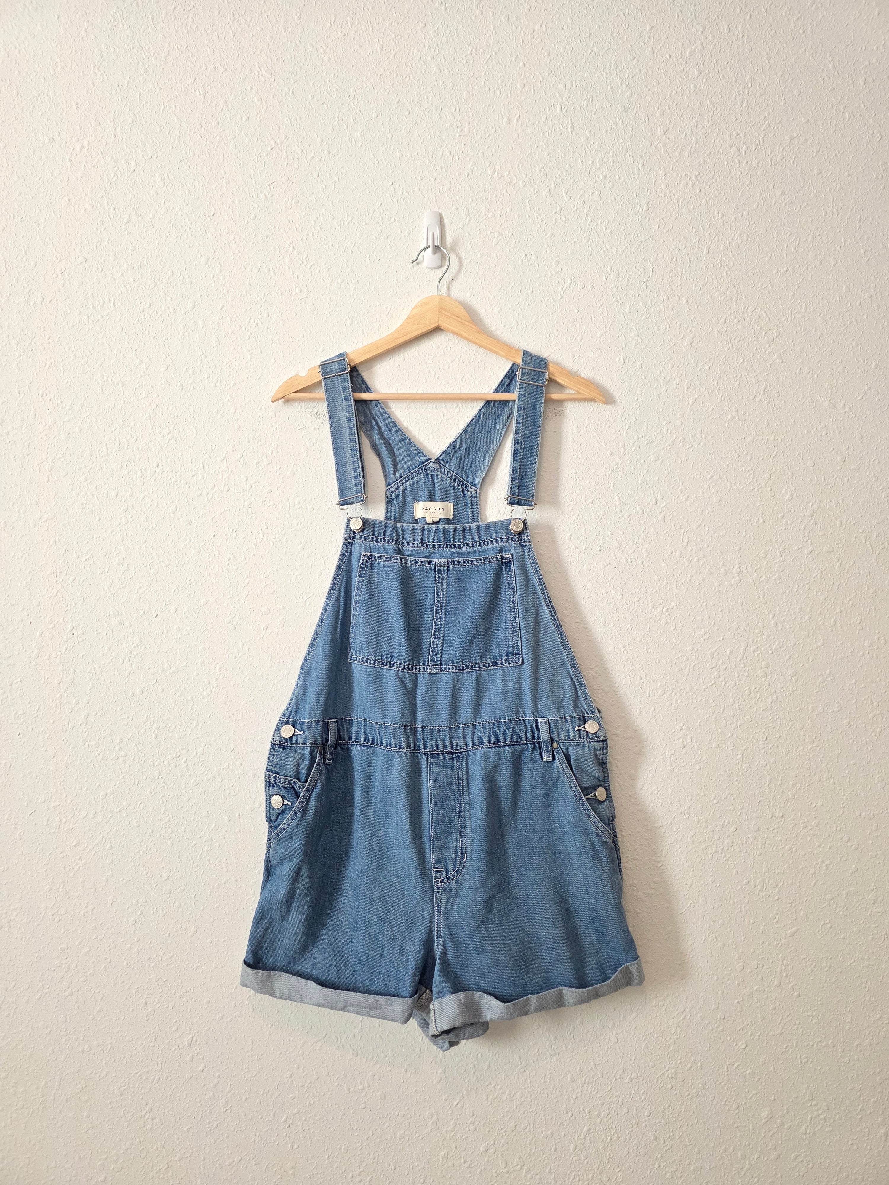 Relaxed Denim Shortalls (L)