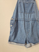 Relaxed Denim Shortalls (L)