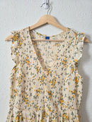 Floral Smocked Midi Dress (M)