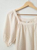 Gap Textured Puff Sleeve Top (S)
