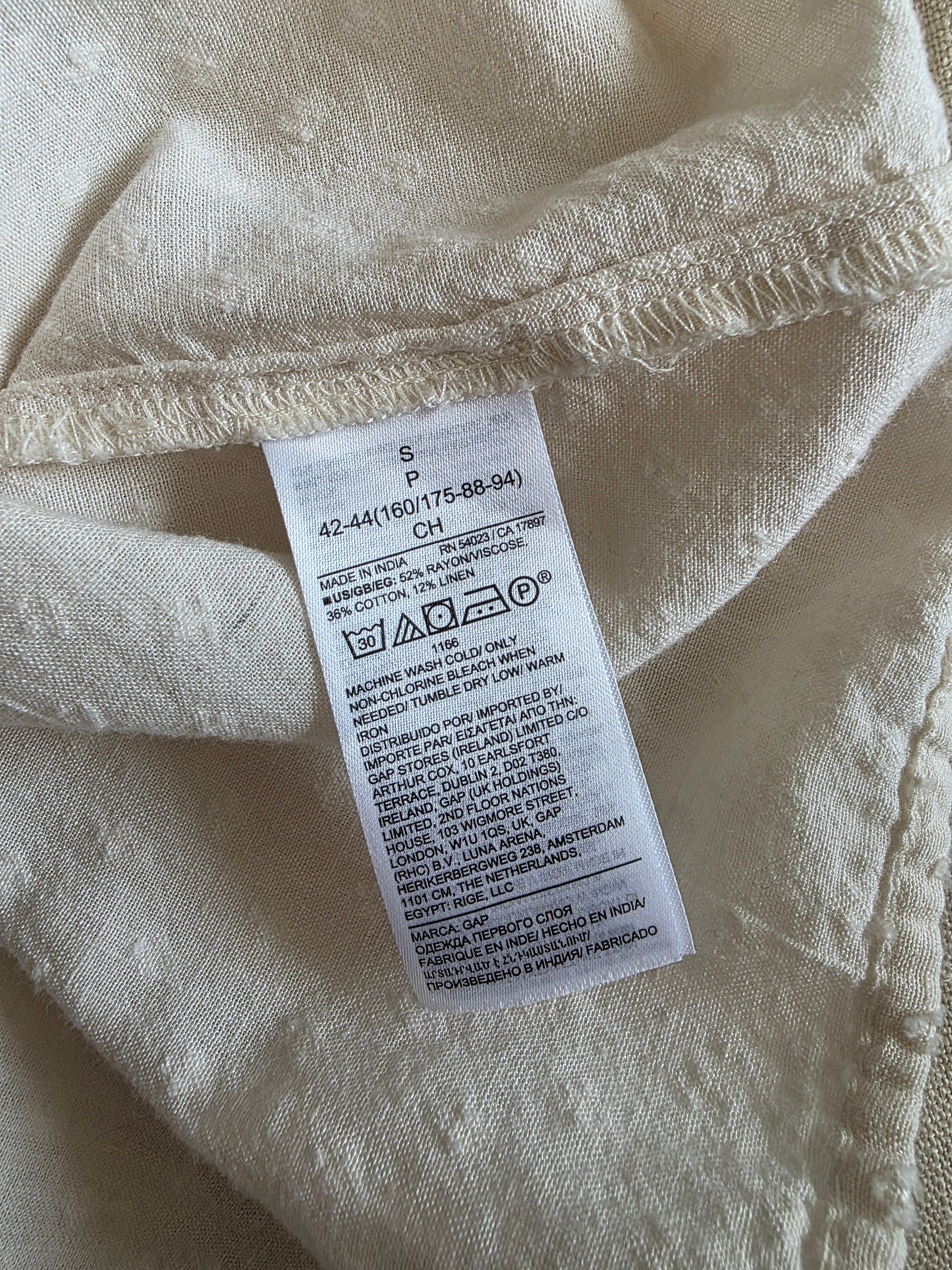 Gap Textured Puff Sleeve Top (S)