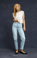 Light Wash Straight Mom Jeans (14)