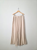 Zenana Linen Blend Wide Leg Pants (XL)
