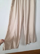 Zenana Linen Blend Wide Leg Pants (XL)