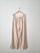 Zenana Linen Blend Wide Leg Pants (XL)