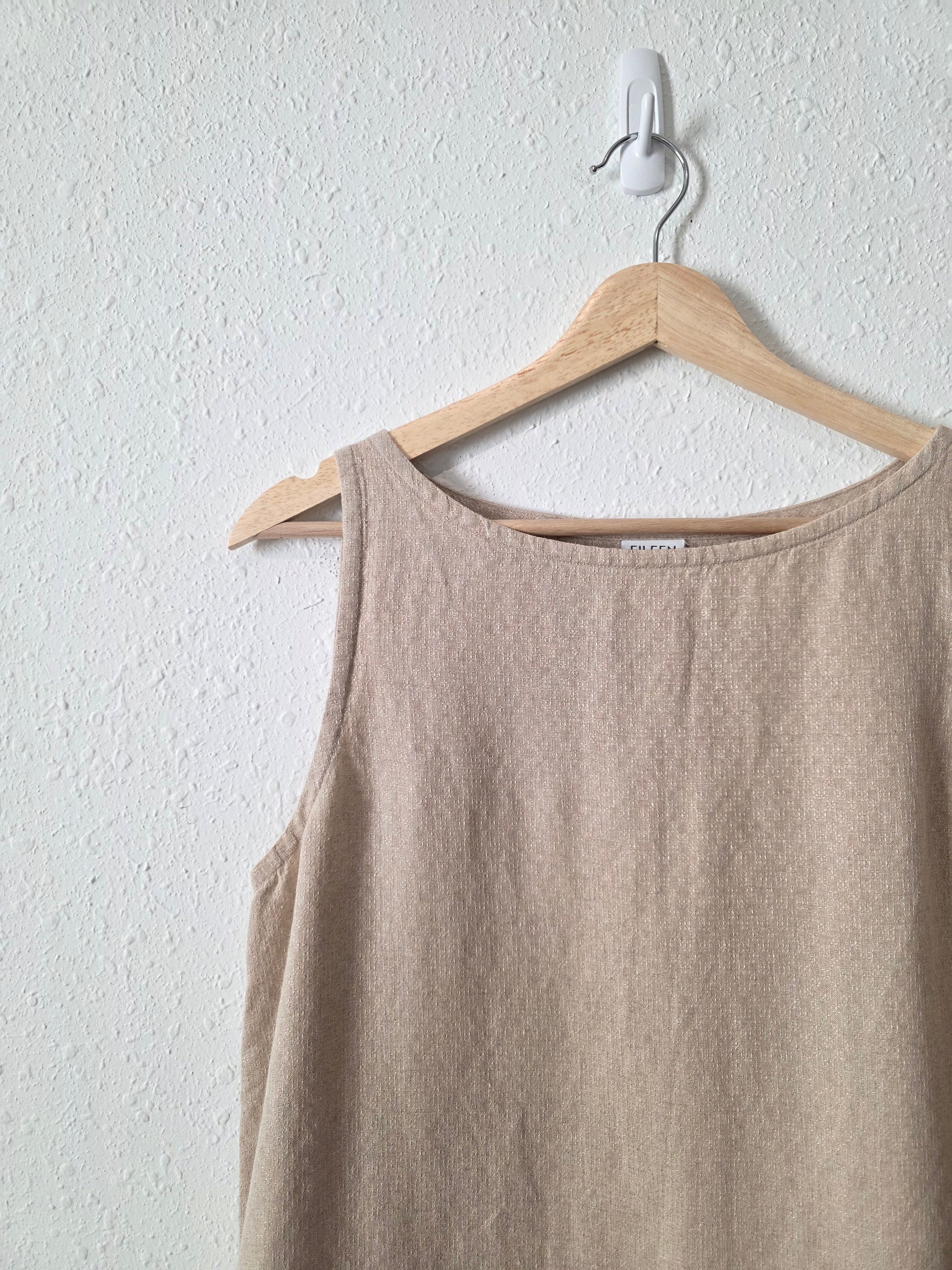 Vintage Eileen Fisher Linen Midi Dress (MP)
