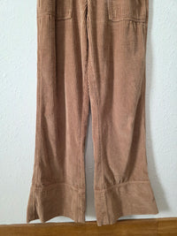 Aerie Cord Kick Flare Overalls (M)