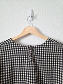 Gingham Puff Sleeve Top (XL)