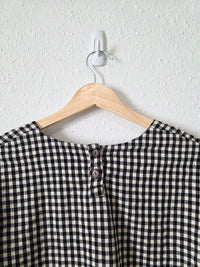 Gingham Puff Sleeve Top (XL)