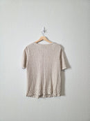 Vintage Crochet Button Up Top (L)