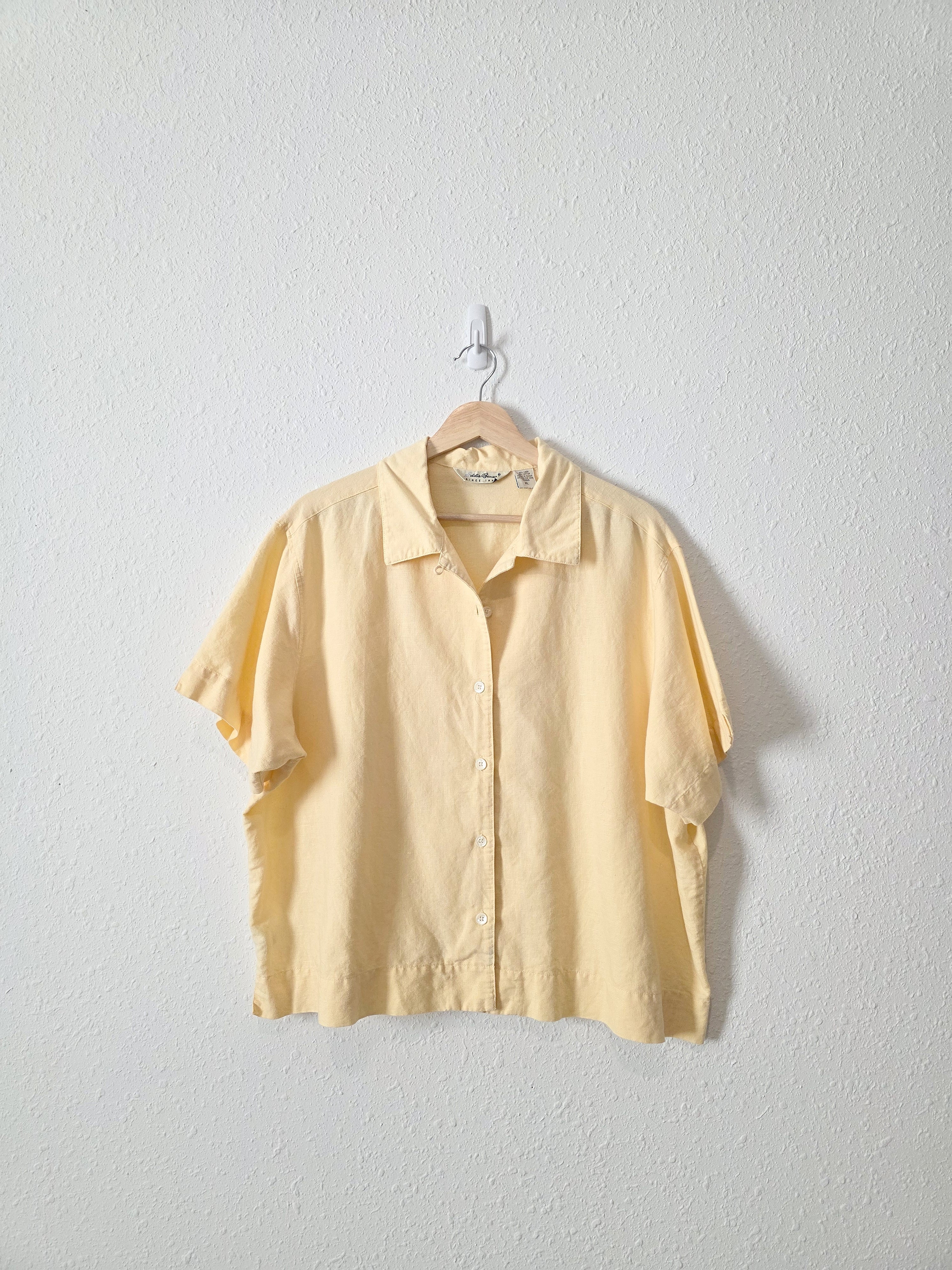 Vintage Eddie Bauer Butter Yellow Top (XL)