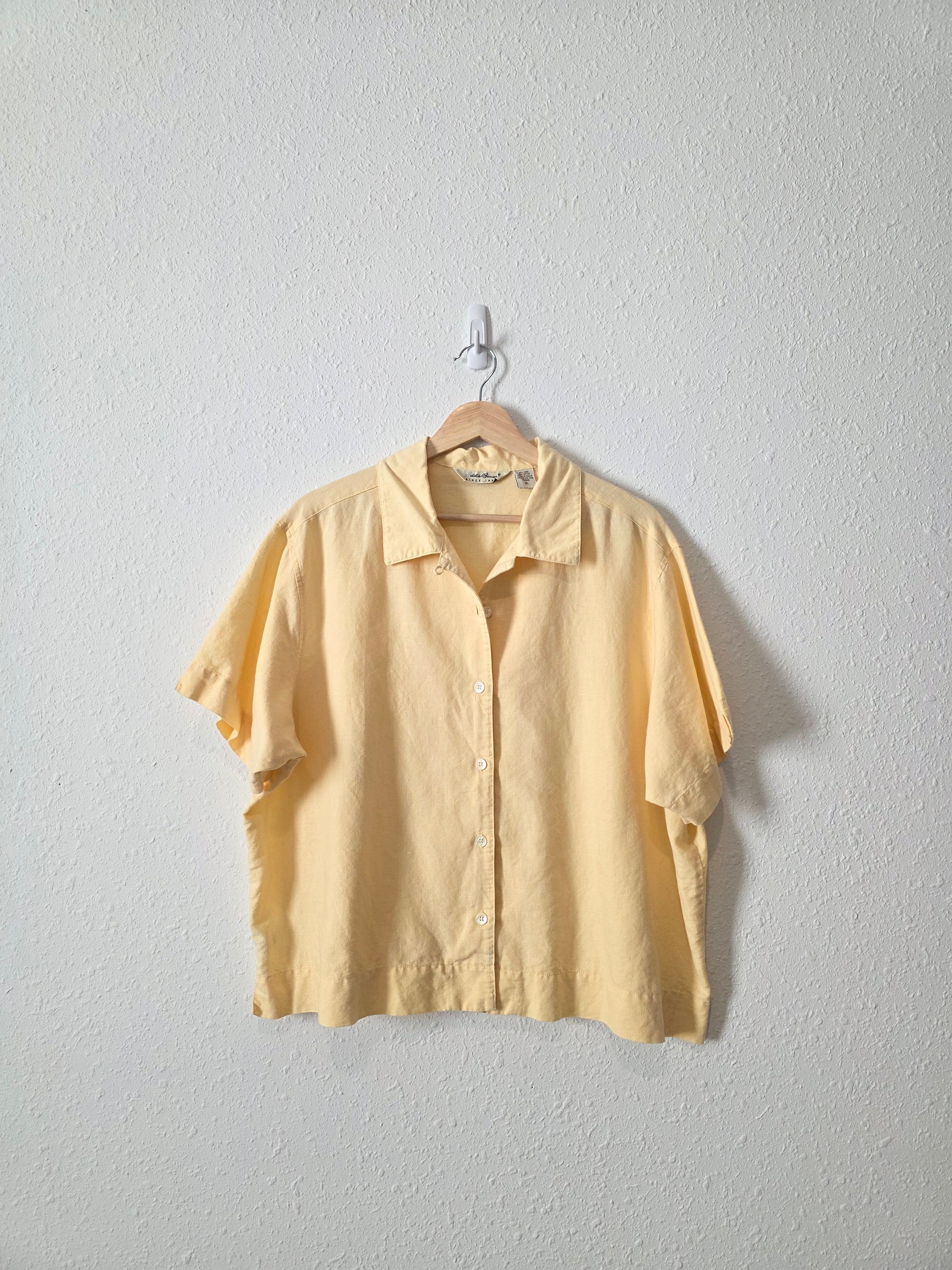 Vintage Eddie Bauer Butter Yellow Top (XL)