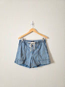 Banana Republic Tie Waist Denim Shorts (M)