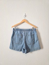 Banana Republic Tie Waist Denim Shorts (M)