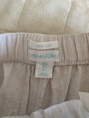 Wide Leg Linen Crop Pants (S)