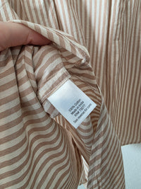 Neutral Striped Cotton Button Up (XLP)