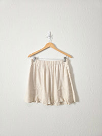 La Miel Oat Linen Blend Shorts (L)