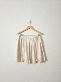 La Miel Oat Linen Blend Shorts (L)