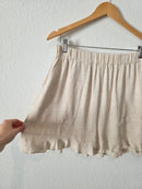 La Miel Oat Linen Blend Shorts (L)