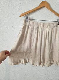La Miel Oat Linen Blend Shorts (L)