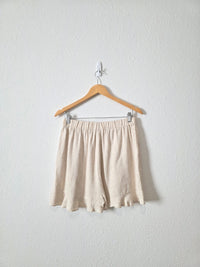 La Miel Oat Linen Blend Shorts (L)