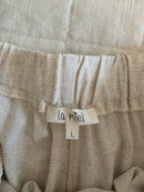 La Miel Oat Linen Blend Shorts (L)