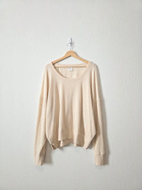 Aerie Oversized Waffle Tee (L)