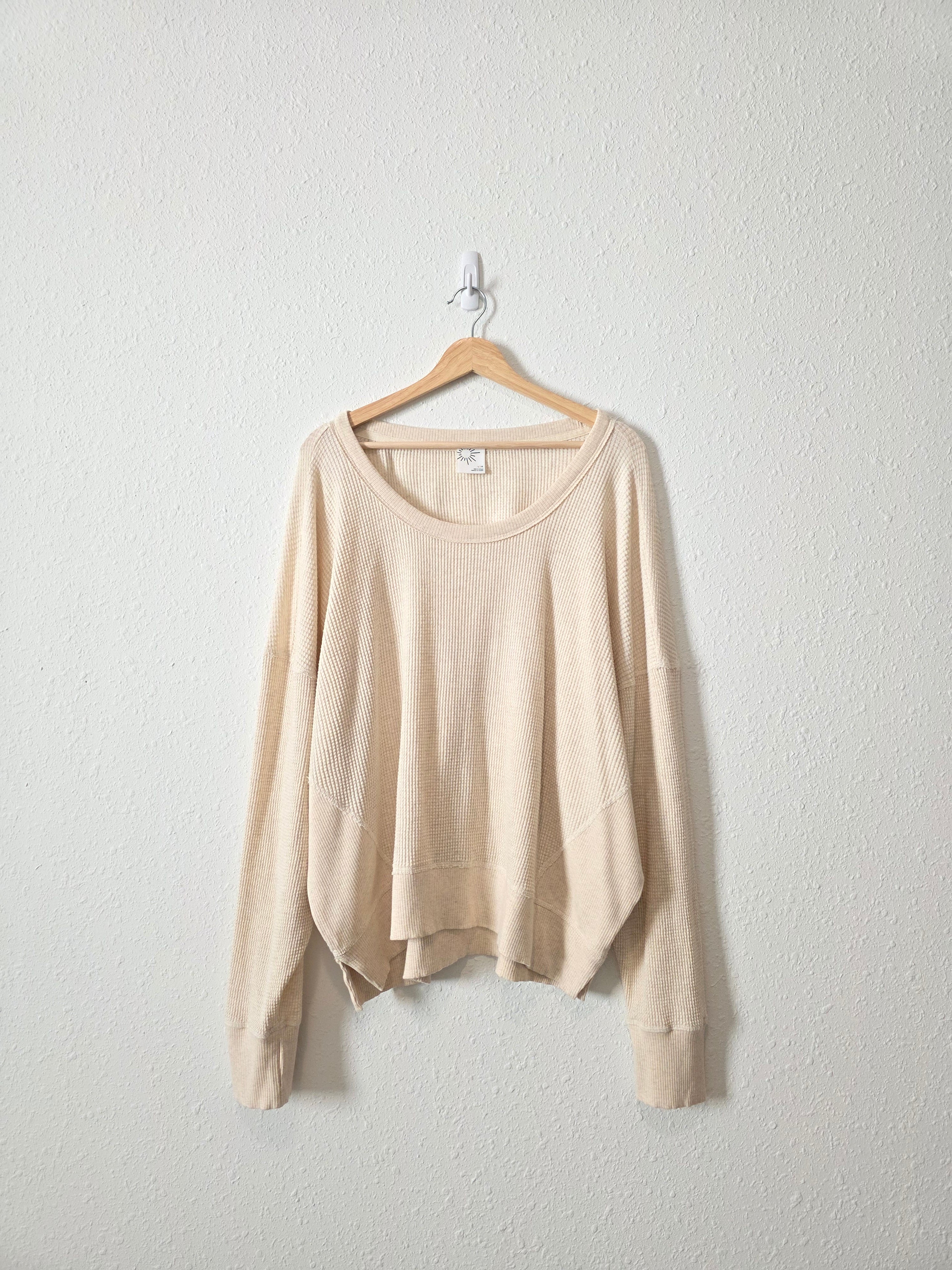 Aerie Oversized Waffle Tee (L)